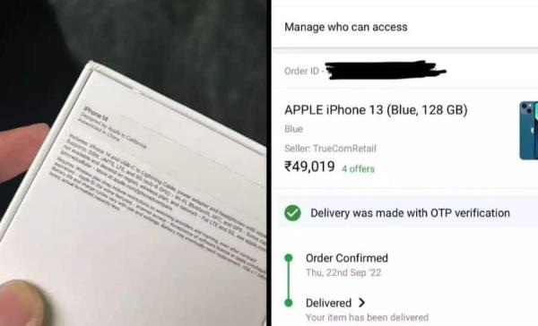 Flipkart的客户订购了iPhone 13，但在发货时收到了iPhone 14;Twitterati开玩笑